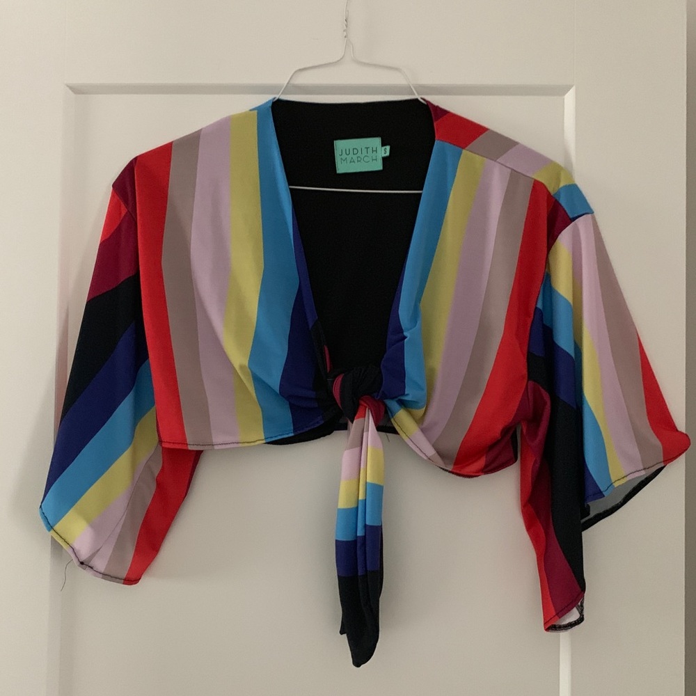 JUDITH MARCH Stripe Crop Top